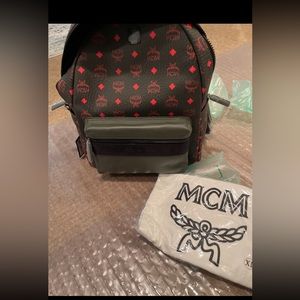 Mcm back pack red and black